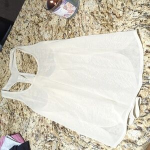 Tan mesh Lululemon tank top size 6.